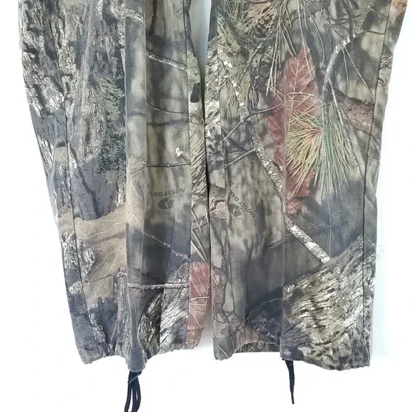 Mossy Oak cargo Hunting Pants size XXXL (38/50) stretchy waist ankle draw string